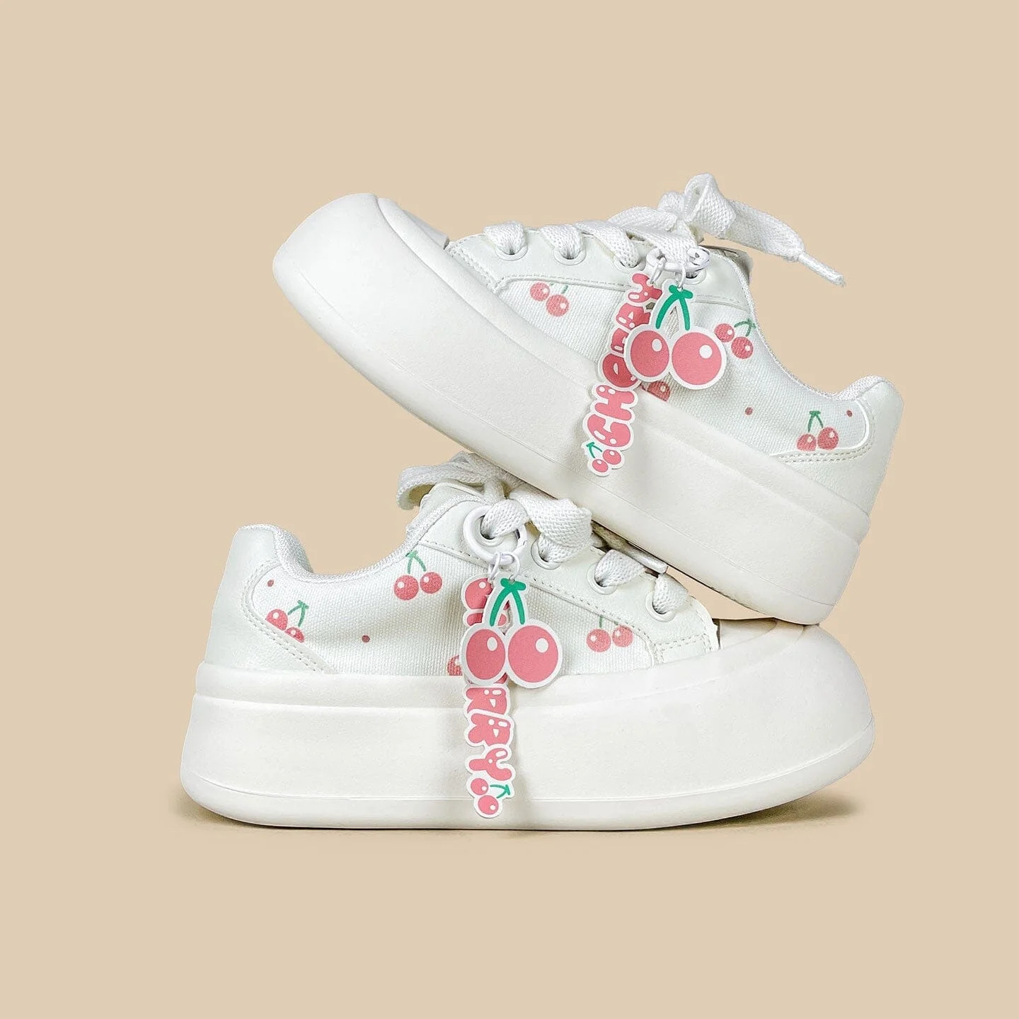 Sweet Escape Cherry Print Chunky Sneakers - Women's - Image 3