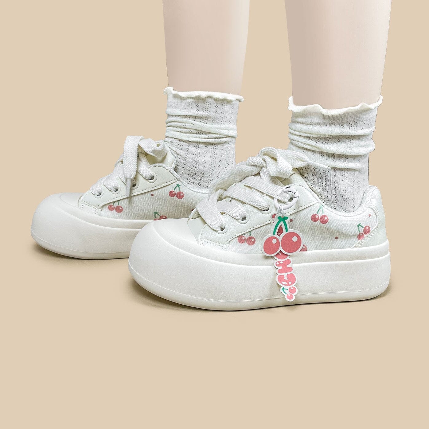 Sweet Escape Cherry Print Chunky Sneakers - Women's - Image 6