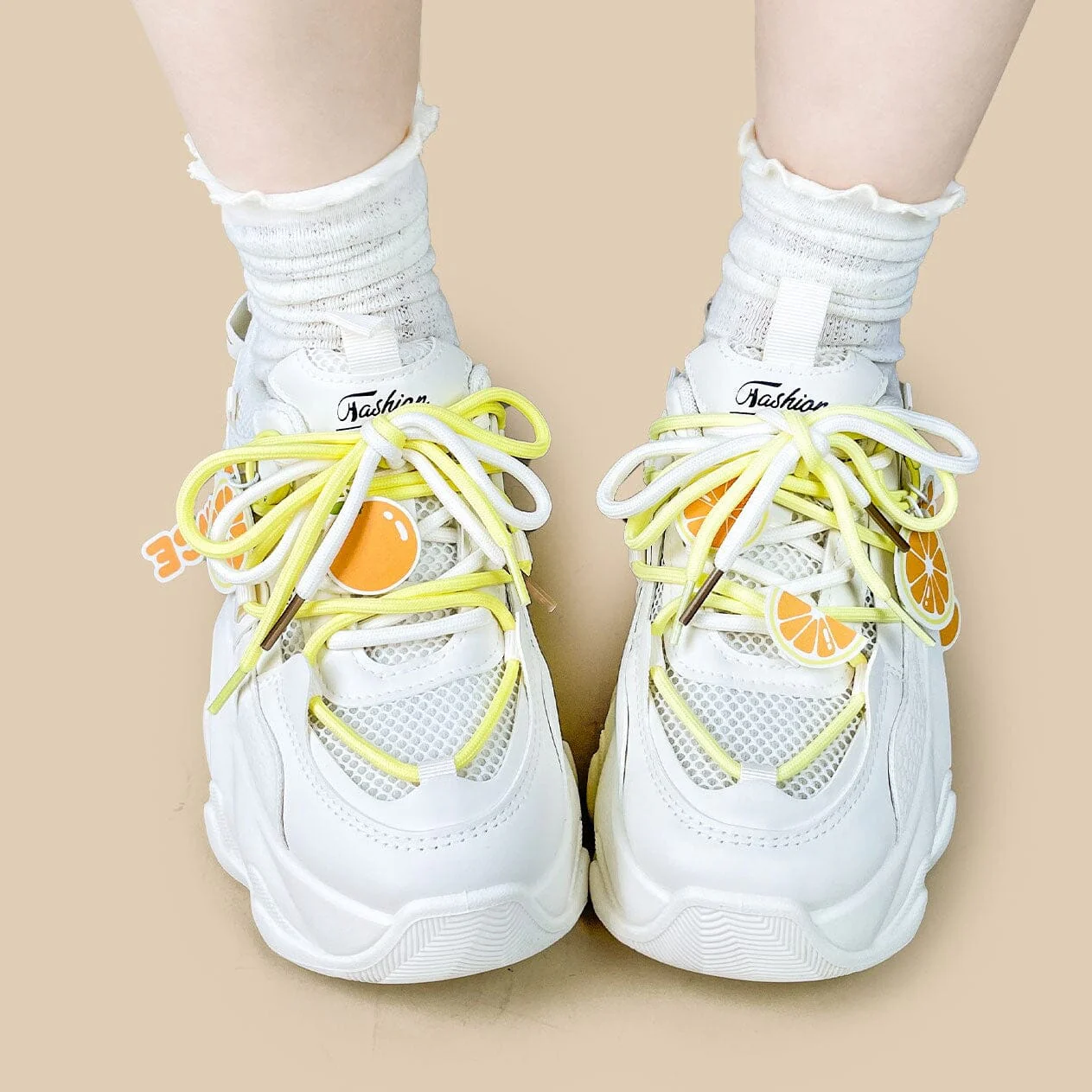 Sweet Escape Orange Cloud Chunky Sneakers - Unisex - Image 8