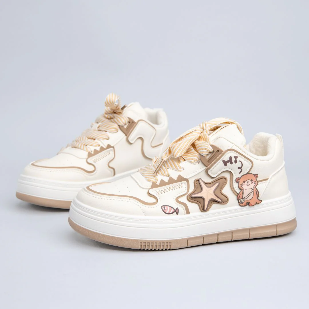 Ultra Friendly Sea Otter Chunky Mid Top Shoes - Women's - Image 3