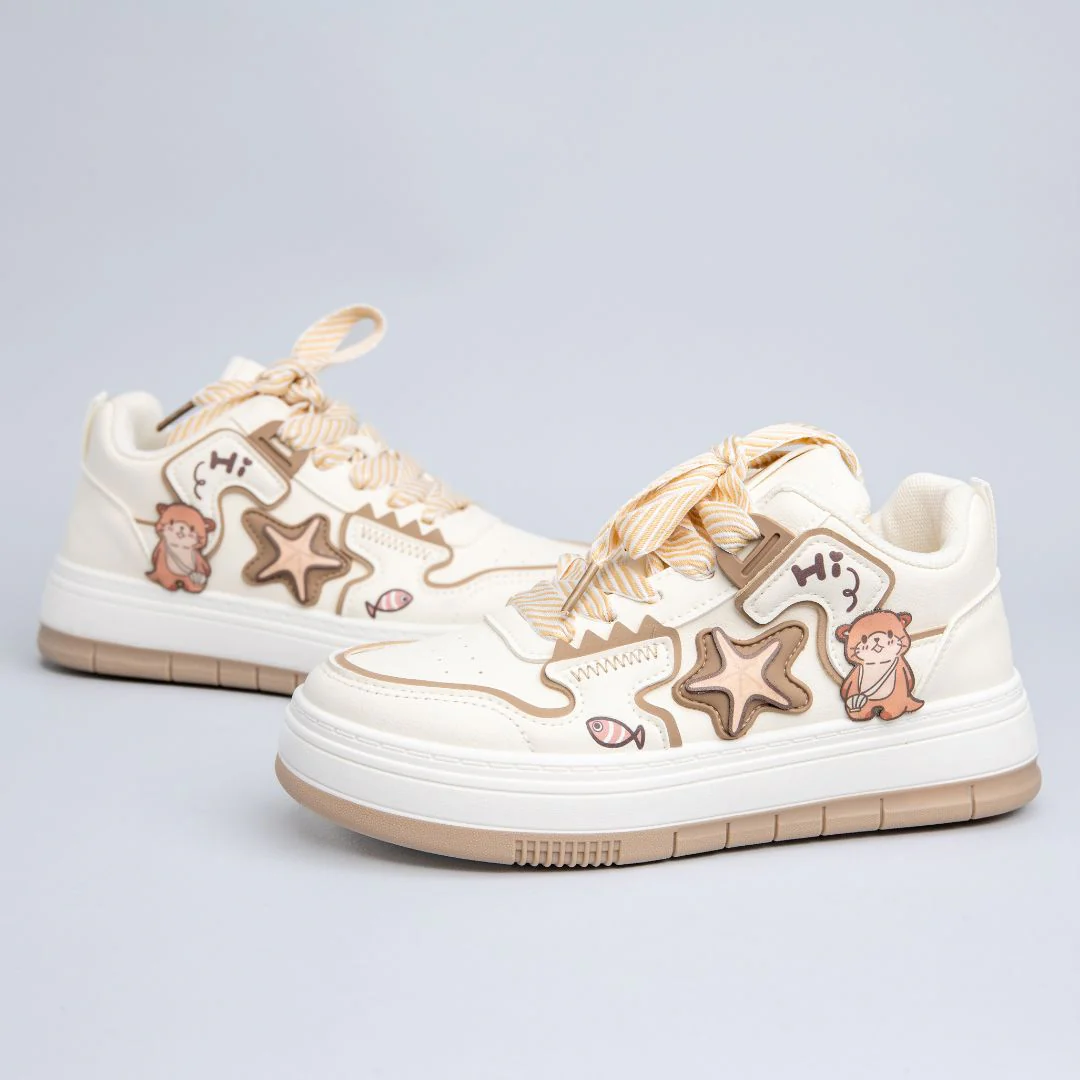 Ultra Friendly Sea Otter Chunky Mid Top Shoes - Women's - Image 4